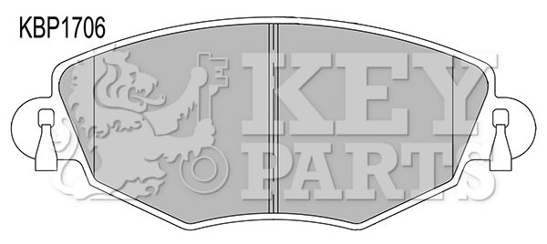 KEY PARTS Комплект тормозных колодок, дисковый тормоз KBP1706